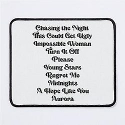 Aurora Daisy Jones & The Six tracklist book Mouse Pad