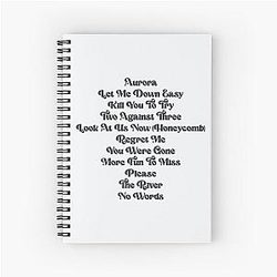 Aurora Daisy Jones & The Six Spiral Notebook