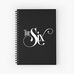 Daisy Jones and the Six Aesthetic Merch Black Spiral Notebook