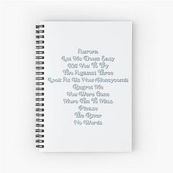 Aurora Daisy Jones and the Six Tracklist TV Show Spiral Notebook
