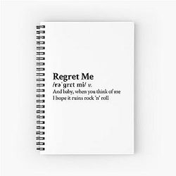 Daisy Jones & The Six Riley Keough Aesthetic Lyrics Spiral Notebook