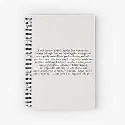 Daisy Jones & The Six Quote Spiral Notebook