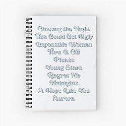 Aurora Daisy Jones & The Six Spiral Notebook