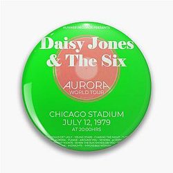 Daisy Jones & The Six Aurora World Tour Poster T-Shirt Pin