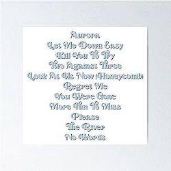 Aurora Daisy Jones The Six tracklist tv show