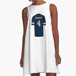 Dak Prescott Jersey A Line Dress
