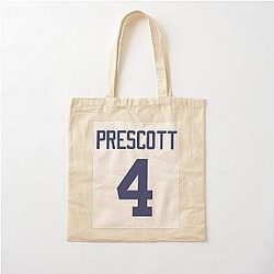 Dak Prescott Cowboys Cotton Tote Bag