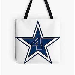 DAK Prescott All Over Print Tote Bag