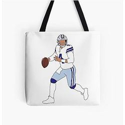 Dak Prescott Dallas Cowboys All Over Print Tote Bag