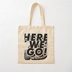 Here We Go Dak Prescott Cowboys Meme Cotton Tote Bag