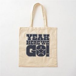 Dallas Cowboys: Dak Prescott Yeah Here We Go! Cotton Tote Bag