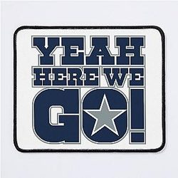 Dallas Cowboys Dak Prescott Yeah Here We Go Mouse Pad