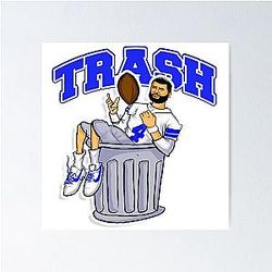 Dak Prescott trash poster