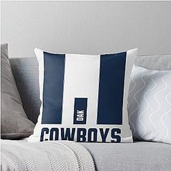 Dak Prescott Cowboys Throw Pillow