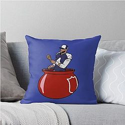 Dak Prescott Turkey Celebration Throw Pillow