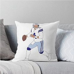 Dallas Cowboys Dak Prescott Throw Pillow