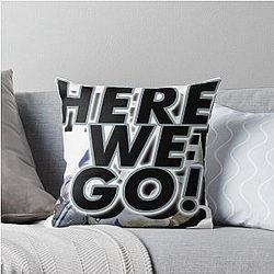 Here is the cleaned up title:
Here We Go Dak Prescott Cowboys Meme Throw Pillow