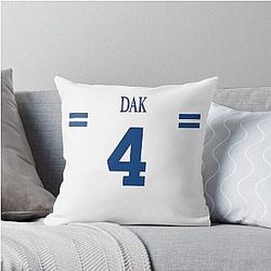 Dak Prescott Jersey Pillow