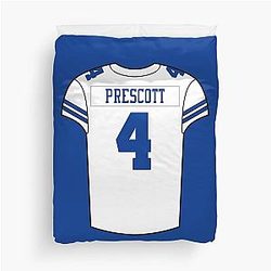 Dak Prescott Jersey Duvet Cover