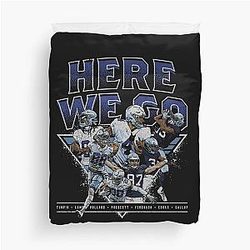 Dak Prescott Dallas Team Here We Go Duvet Cover