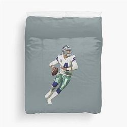 Dak Prescott Dallas Cowboys Duvet Cover