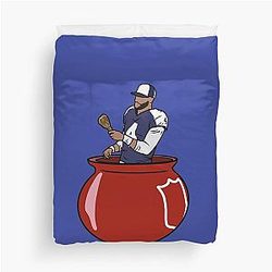 Dak Prescott Turkey Leg Celebration Duvet Cover