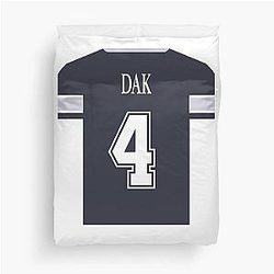 Dak Prescott Jersey Duvet Cover
