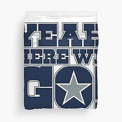 Dallas Cowboys: Dak Prescott Yeah Here We Go Duvet Cover