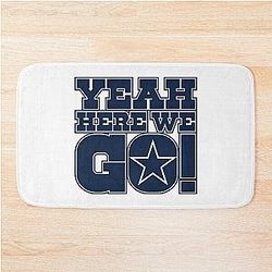 Dallas Cowboys: Dak Prescott Yeah, Here We Go! Bath Mat