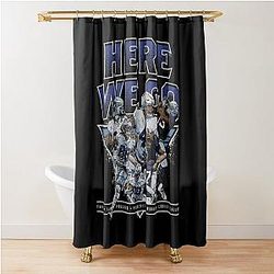 Dak Prescott Dallas Team Here We Go Shower Curtain