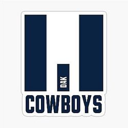 Dak Prescott Cowboys Sticker