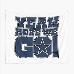 Dallas Cowboys Dak Prescott Yeah Here We Go Tapestry