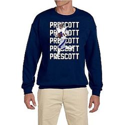 Navy Dallas Dak Prescott Crew Neck Sweatshirt