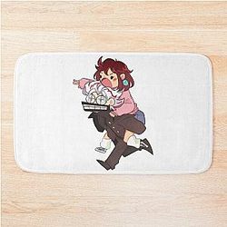 Dandadan cuter couple  Bath Mat