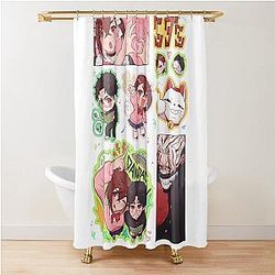 Dandadan Assembly Shower Curtain