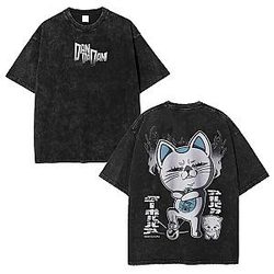 Minimal Black Logo PTTT1304 Washed  Dandadan T-Shirts