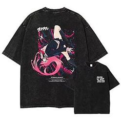 Ghost Face Anime PTTT1304 Washed  Dandadan T-Shirts