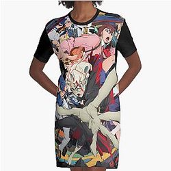 Dandadan Merch Graphic T-Shirt Dress