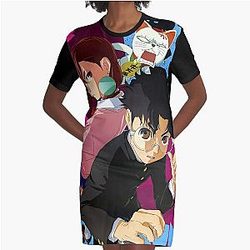Dandadan Anime Graphic T-Shirt Dress