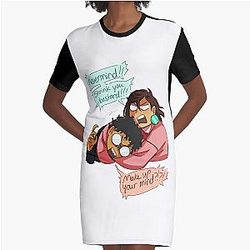 cuter future couple in Dandadan Graphic T-Shirt Dress