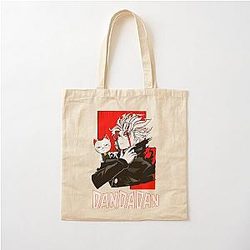 dandadan cat Cotton Tote Bag