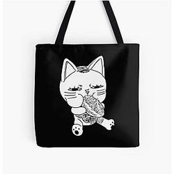 Dandadan turbo cat glizzy All Over Print Tote Bag
