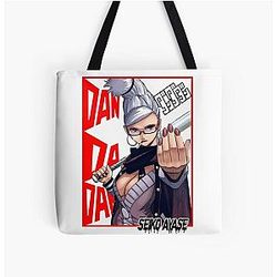 dandadan 터보 할머니 okarun 모든 위에 인쇄 Tote 부대