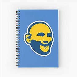 Dan Henderson Blue Spiral Notebook