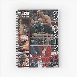 Dan Henderson Pride Spiral Notebook
