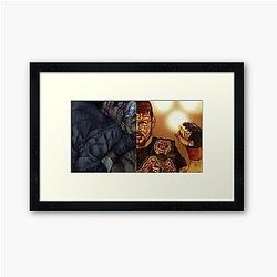 Michael Bisping vs. Dan Henderson - The Night We Fought Bisping Framed Art Print