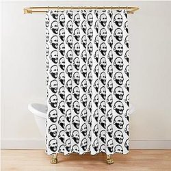 Dan Henderson Black Shower Curtain