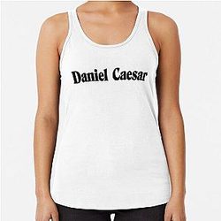 Daniel Caesar Merch Daniel Caesar Logo Racerback Tank Top