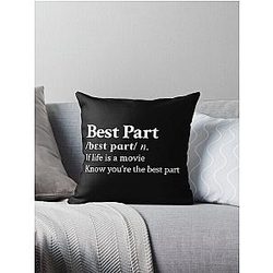 Daniel Caesar Aesthetic Motivational R&B Quote Lyrics Black Throw Pillow