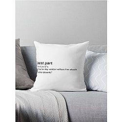 Best Part by Daniel Caesar Throw Pillow